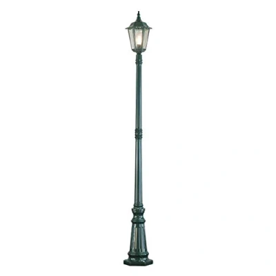 Immagine di Konstsmide Firenze 7233 600 Lampioncino da appoggio (Larghezza: 25 cm profondità: Altezza: 220 cm, 1 x 100W, IP43) in Alluminio Laccato, Colore: Grigio