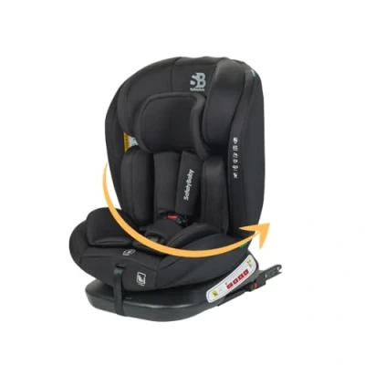 Immagine di Safety Baby Seggiolino auto Xenon girevole a 360 I Size 40 150 cm, evolutivo dalla nascita fino circa 12 anni, gruppo 0+/1/2/3, fissaggi isofix, protezioni laterali