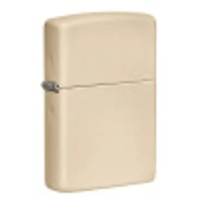 Immagine di Accendino Zippo® Flat Sand 49453, Antivento Ricaricabile Zippo, Realizzato in Metallo con Caratteristico &quot;click&quot; Color Sabbia, Made USA, Ottima Idea Regalo