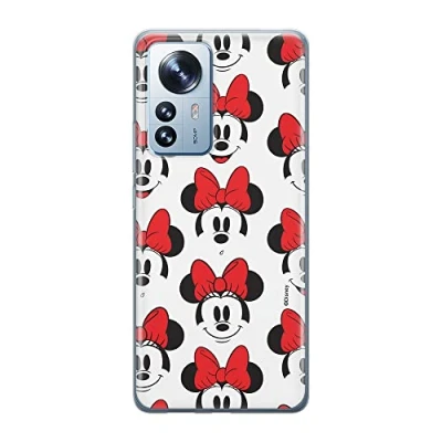 Immagine di Ert Group custodia per cellulare Xiaomi 12 / 12X originale e con licenza ufficiale Disney, modello Minnie 058 adattato in modo ottimale alla forma dello smartphone, TPU