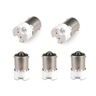 Immagine di ShuoHui 5 adattatori da BA15S a MR16 / G4 GU4 MR11 per lampadine LED portalampada, attacco in plastica