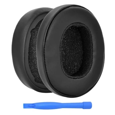 Immagine di Cuscinetti Auricolari di Ricambio per Skullcandy Crusher Wireless/Crusher Evo/Evo Collina Strada/Crusher ANC / Hesh3 Hesh ANC/Hesh Evo Headphone Cuffie MMOBIEL Padiglioni Nero