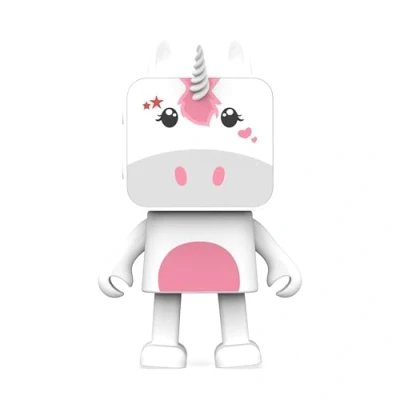 Immagine di Altoparlante Bluetooth a Forma di Unicorno che Balla Piccola Cassa Portatile Speaker Potente per Cell o Pc Wireless Autonomia fino 5h Design Moderno e Originale Ultima Tecnologia MOB