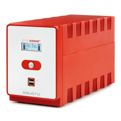 Immagine di Salicru sps 1200 soho+ a linea interattiva 1200va 4presa(e) ac torre rosso, bianco gruppo di continuità (ups).
