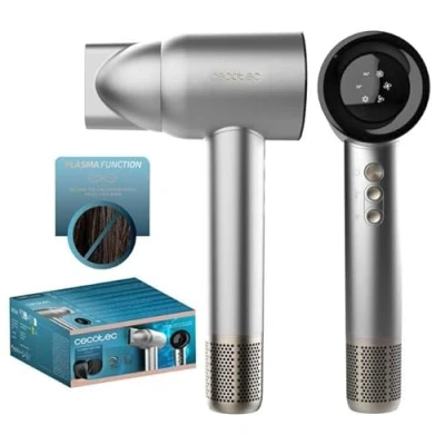 Immagine di Cecotec Asciugacapelli IoniCare RockStar Nano IonTech Aluminum. con Plasma, 110000 giri/min, Schermo, Controllo Intelligente del Calore, 3 Temperature, Funzione Memoria