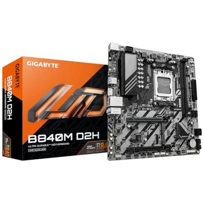 Immagine di Gigabyte B840M D2H (B840,AM5,mATX,DDR5) (AM5, AMD B840, mATX), Scheda madre
