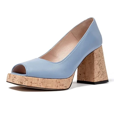 Immagine di L37 HANDMADE SHOES Here We Go, Platform Donna, Blu, 37 EU