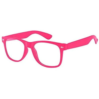 Immagine di Boolavard Kids Nerd Occhiali Clear Lens Geek Finti per Ragazze Ragazzi età 4 12 (Rosa)