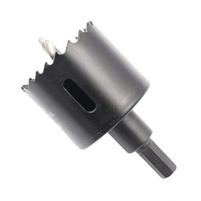 Immagine di Sega a tazza 52mm LAIWEI bi metallo fresa circolare HSS, spessore 1,8 mm, profondità di taglio fino 38 adatto per legno, plastica, cartongesso e tubi metallici
