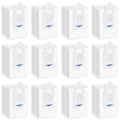 Immagine di 12 sacchetti filtro antipolvere per parti di ricambio aspirapolvere robot ECOVACS DEEBOT T30S/ T30S Pro/ X2/ X2 Omni/ X5 DEX86, stazione scarico automatico DDB030025