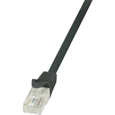 Immagine di LogiLink CP2053U RJ45 cavo di rete, patch CAT 6 U/UTP 2.00 m Nero con protezione 1 pz.