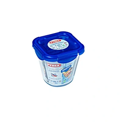 Immagine di Pyrex 1451029 recinto Forma Alta con Coperchio, 12 x cm, Vetro, Trasparente, 0,8 L