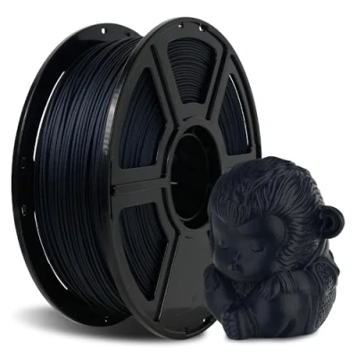 Immagine di FLASHFORGE filamento PLA in fibra di carbonio, 1,75 mm, per stampante 3D, bobina da 1 kg, precisione dimensionale +/ 0,02 alta resistenza e elevata all&#039;abrasione (PLA