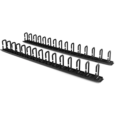 Immagine di StarTech.com Pannello passacavi verticale per armadio rack 19&quot; 40U completo di anello aperto a D server da 20U, Altezza 2x91cm (CMVER40UD)