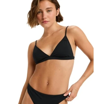 Immagine di Roxy Classics Fixed Bikini pezzo sopra, Donna, Taglia: Small, Anthracite