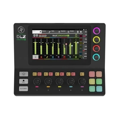 Immagine di MACKIE DLZ Creator XS Mixer Digitale Adattivo e Compatto per Podcasting, Streaming Youtube con Modalità Utente, Tecnologia Mix Agent, Automix, Preamplificatori Microfonici Onyx80