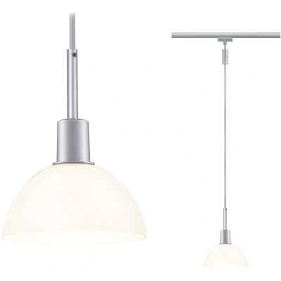 Immagine di Paulmann Sarrasani Lampada a sospensione URail E14 Cromo (opaco), Opale