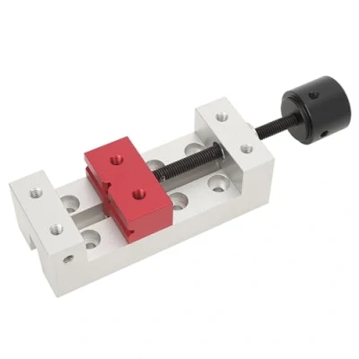 Immagine di Mini morsa da banco 50 mm Tool Strumento di fissaggio per trapano con tavolo morsetto piatto in alluminio