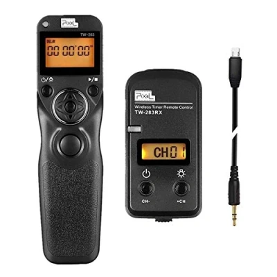 Immagine di Pixel Fotocamera Telecomando Timer Wireless TW283 S2 Telecomandi Compatibile con Sony a1 a9 a7 a7R a7S a6600 a6500 a6400 a6300 a6100 a6000 a5100 a5000 a3000 RX100II RX10 RX1R HX99 HX400 a58 a68
