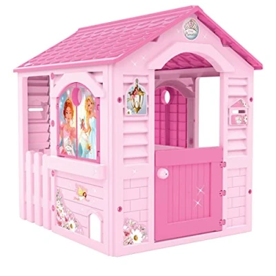 Immagine di Chicos Casetta per Bambini Pink Princess, Adatta Interni ed Esterni, Include Adesivi Decorarla, Realizzata in Plastica Resistente e Durevole, Colore Rosa, 89613
