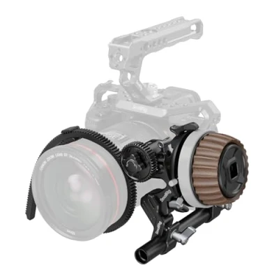 Immagine di SMALLRIG Modular Follow Focus per DSLR e Obiettivi Fotocamere Mirrorless, con Design non Smorzante Interruttore Avanti/Indietro Arresti A/B, Supporto il Palmo Rimovibile 3850