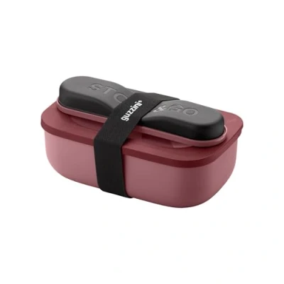 Immagine di Guzzini Contenitore Pranzo Portatile &#039;Store&amp;Go&#039; On The Go, Scatola Rossa con Cinturino