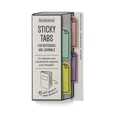 Immagine di IF Bookaroo Sticky Tabs, pastelli, bianco