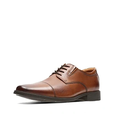 Immagine di Clarks Tilden Cap, Scarpe con lacci Uomo, Dark Tan Leather, 44 EU