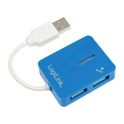 Immagine di LogiLink UA0136 4 Porte Hub USB 2.0 Blu