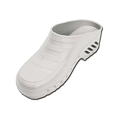 Immagine di Gima Zoccoli Professionali, Anatomici, Unisex, Antiscivolo, Antistatici, Tomaia Non Forata, Suola Colore Bianco, Misura 40 EU, 1 Paio