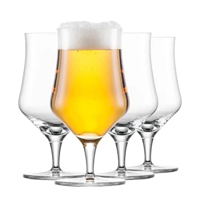 Immagine di Schott Zwiesel Craft 130013 Set di 4 Beer Basic in vetro soffiato a macchina, altezza 16,5 cm, diametro: 8,8 cm