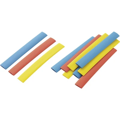 Immagine di TRU COMPONENTS 1572079 Kit guaine termoretraibili Colorato 9.50 mm 4.80 Restringimento:2:1 12 pz.
