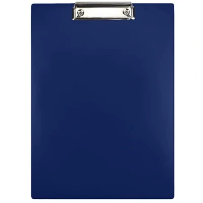 Immagine di Netuno 1 portablocco A4 con clip, blu scuro, morsetto in metallo, cartella rigida, plastica, clip DIN A4, porta documenti, piastra