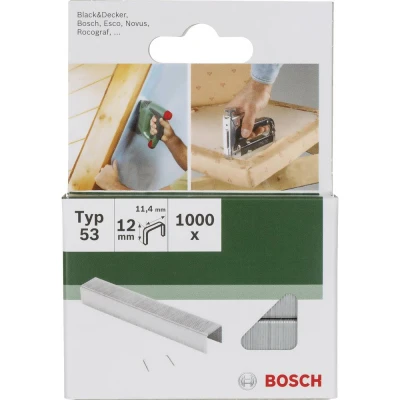 Immagine di Bosch Accessories 2609255822 Graffette punto sottile tipo 53 1000 pz. Dimensioni (L x L) 12 mm 11.4