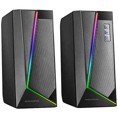 Immagine di MARSGAMING MS7, Altoparlanti RGB, Bluethooth 5.0+Jack 3.5, Suono DSP 20W, Nero