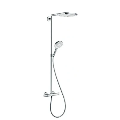 Immagine di hansgrohe Raindance Select S Colonna doccia 300 2 getti con termostatico, bianco/cromo, 27133400