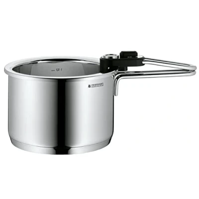 Immagine di Wmf 0792816040 Pentola Per Cuocere A Bagno Maria Con Termometro, Argento
