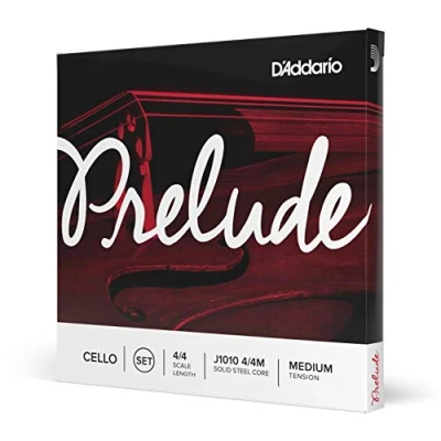 Immagine di Set di corde D&#039;Addario Prelude per violoncello, Scala 4/4, Tensione Media, completo