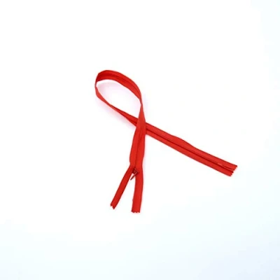 Immagine di LEDUC Trimz Zip Invisibile RVNAVN3, Nylon, Rosso, 60 cm