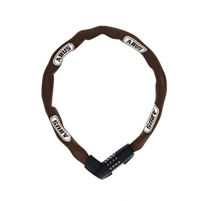 Immagine di Abus Lucchetto a Catena Tresor 1385 Combinazione in Acciaio temprato Quadrata Spessa 7 mm Livello di Sicurezza 85 cm Marrone