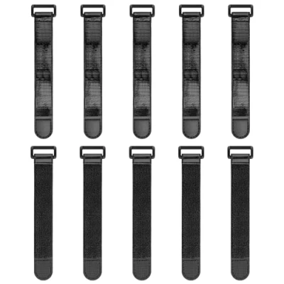 Immagine di Trilancer Cinghie Elastiche con Strisce Antiscivolo, 15 x 2.5 cm (10 Pezzi) Heavy Duty Robuste Multiuso a Strappo per Cavi, Prolunghe, Tubi, Bicicletta, Giarrettiere Reggi Pantaloni, Garage