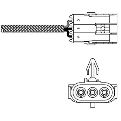 Immagine di DELPHI ES10992 12B1 Sonda lambda a dito, riscaldato RENAULT: CLIO 2, Kangoo I