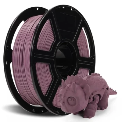 Immagine di FLASHFORGE filamento PETG in fibra di carbonio da 1,75 mm, per stampante 3D, bobina 1 kg, precisione dimensionale +/ 0,02 leggero e resistente al calore privo umidità (Dusty