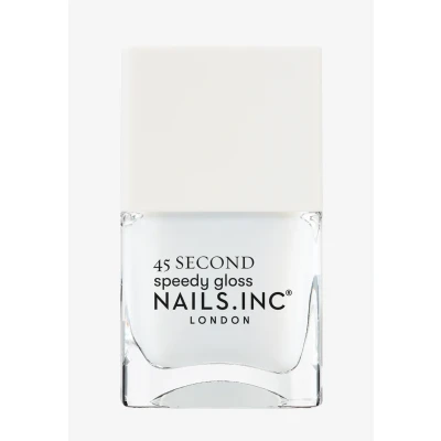Immagine di Nails Inc FIND ME in FULHAM Quick Drying Smalto Bianco brillante Asciugatura rapida 45 secondi Rafforzamento delle unghie con esanale, calcio, magnesio Cruelty Free Manicure perfetta