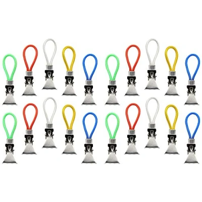 Immagine di com four® 20x portasalviette in Metallo, Ganci per Asciugamani appesi 5 Fantastici Colori (5 Colori)