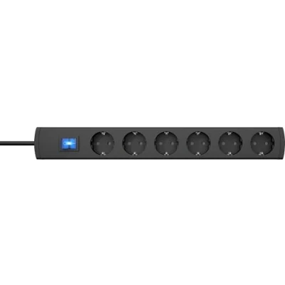 Immagine di Kopp 232805008 Multipresa con interruttore 6 scomparti Antracite Schuko 1 pz.