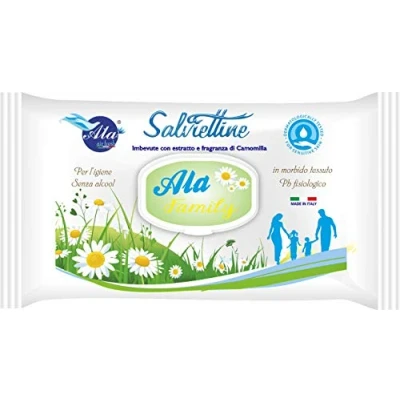 Immagine di Soft Salviettine detergenti umidificate per bebè estratto di camomilla pelli sensibili 12 confezioni x 72 salviette (864 pezzi) (camomilla)