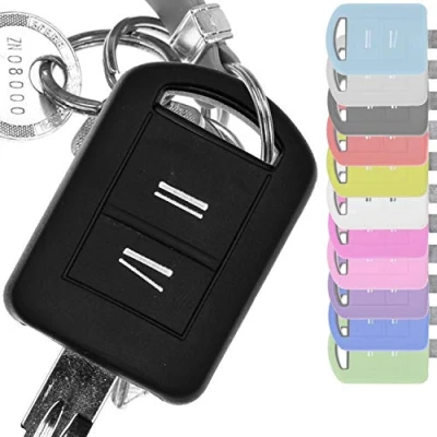 Immagine di Key Soft Case Cover protettiva Chiave per auto Opel Combo C Corsa Meriva A Tigra TwinTop/Colore: nero