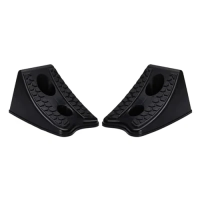 Immagine di JTQYFI Fermaruota per camion, rimorchio, cuneo di arresto auto, slip, base supporto pneumatici