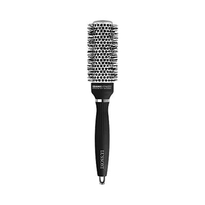 Immagine di T4B LUSSONI Spazzola antistatica professionale con setole scanalate, 33 mm, colore: Nero